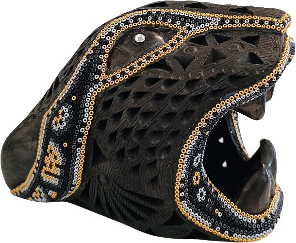 Jaguar Head Negro